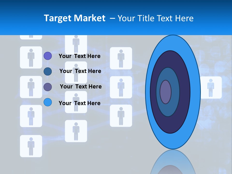 A Group Of People Standing In Front Of A Blue Background PowerPoint Template