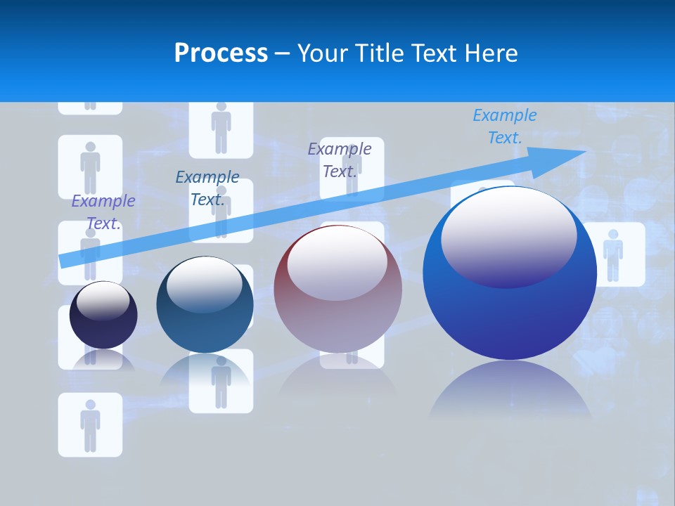 A Group Of People Standing In Front Of A Blue Background PowerPoint Template