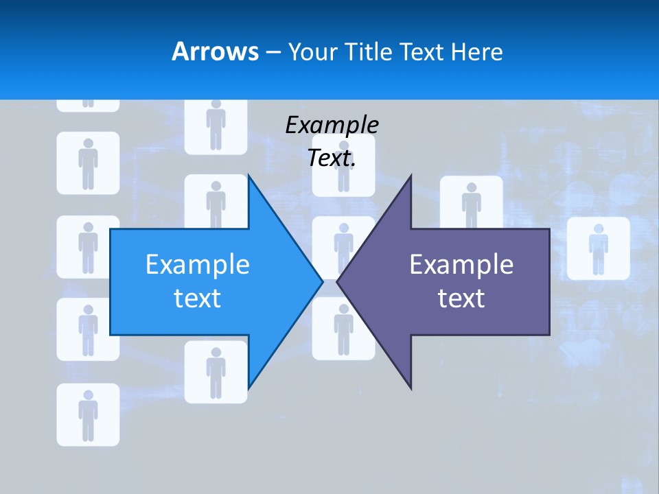 A Group Of People Standing In Front Of A Blue Background PowerPoint Template