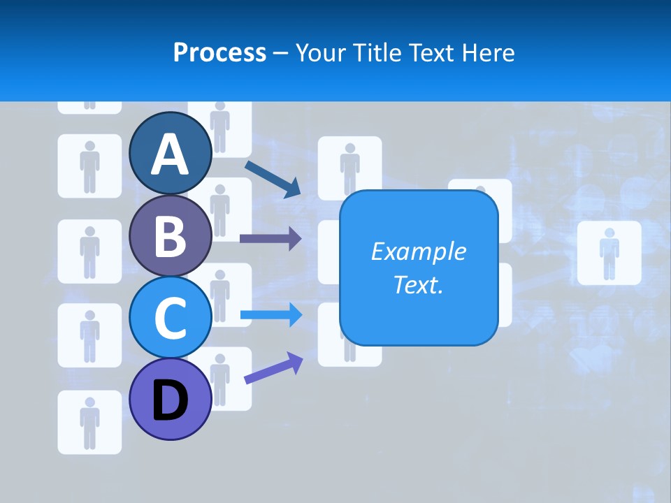 A Group Of People Standing In Front Of A Blue Background PowerPoint Template