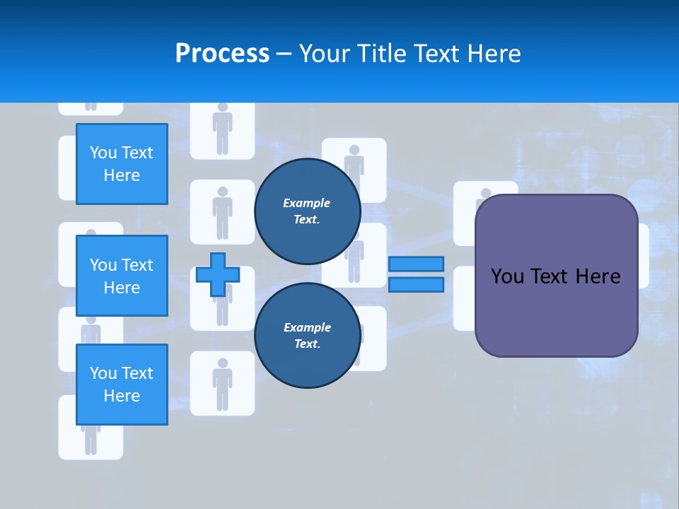 A Group Of People Standing In Front Of A Blue Background PowerPoint Template