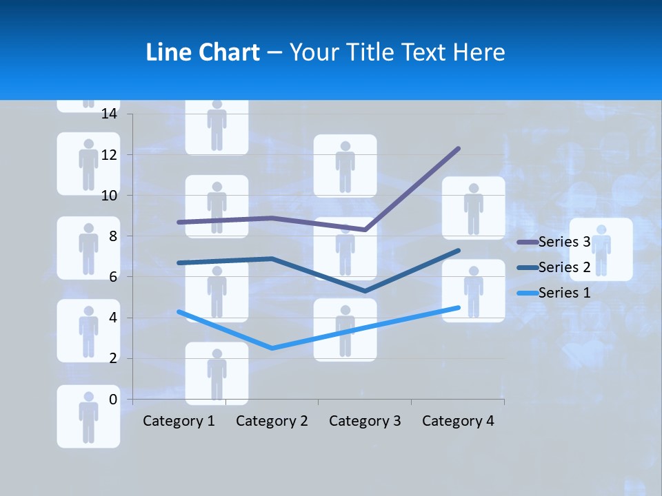 A Group Of People Standing In Front Of A Blue Background PowerPoint Template