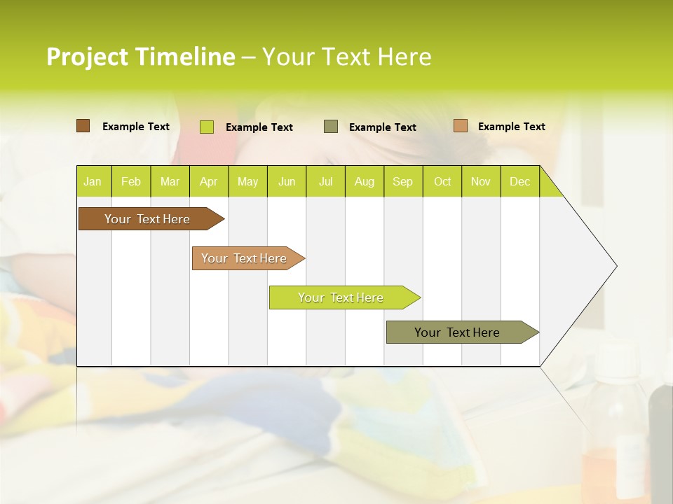 A Child Laying On A Bed With A Blanket PowerPoint Template