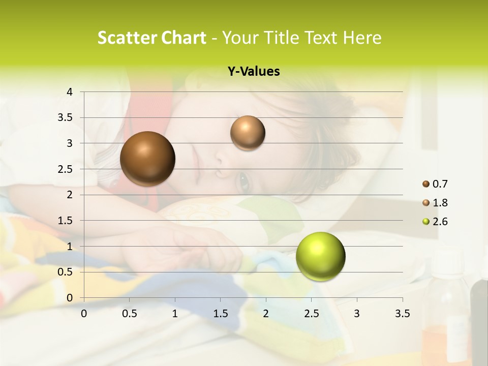 A Child Laying On A Bed With A Blanket PowerPoint Template