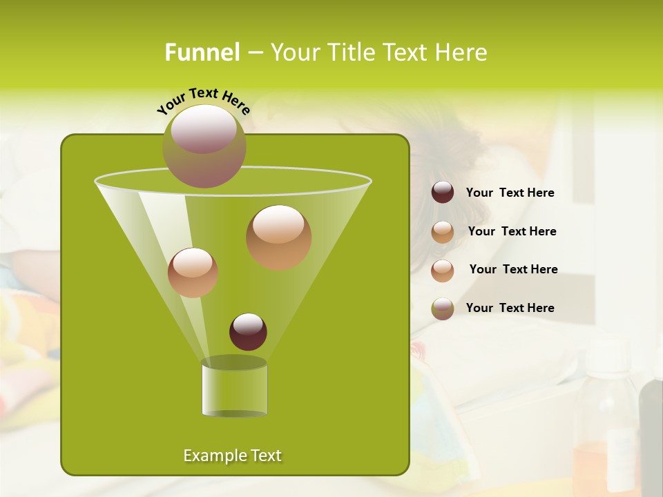 A Child Laying On A Bed With A Blanket PowerPoint Template