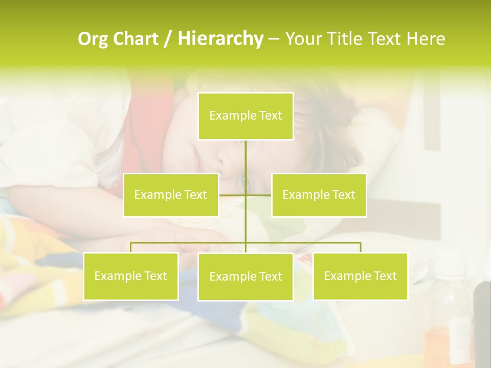 A Child Laying On A Bed With A Blanket PowerPoint Template