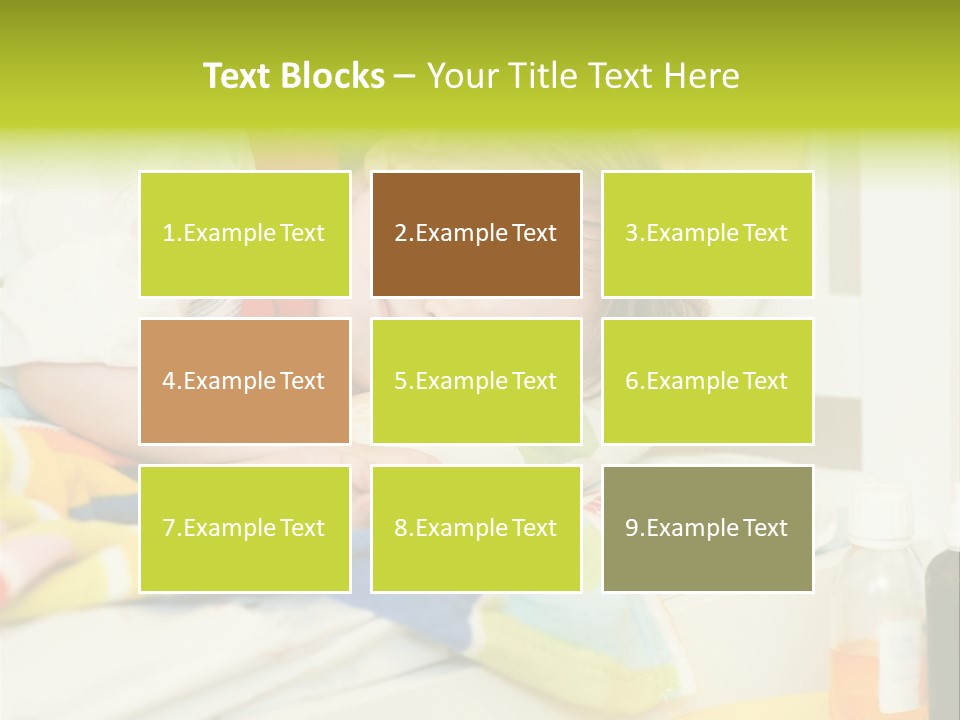 A Child Laying On A Bed With A Blanket PowerPoint Template