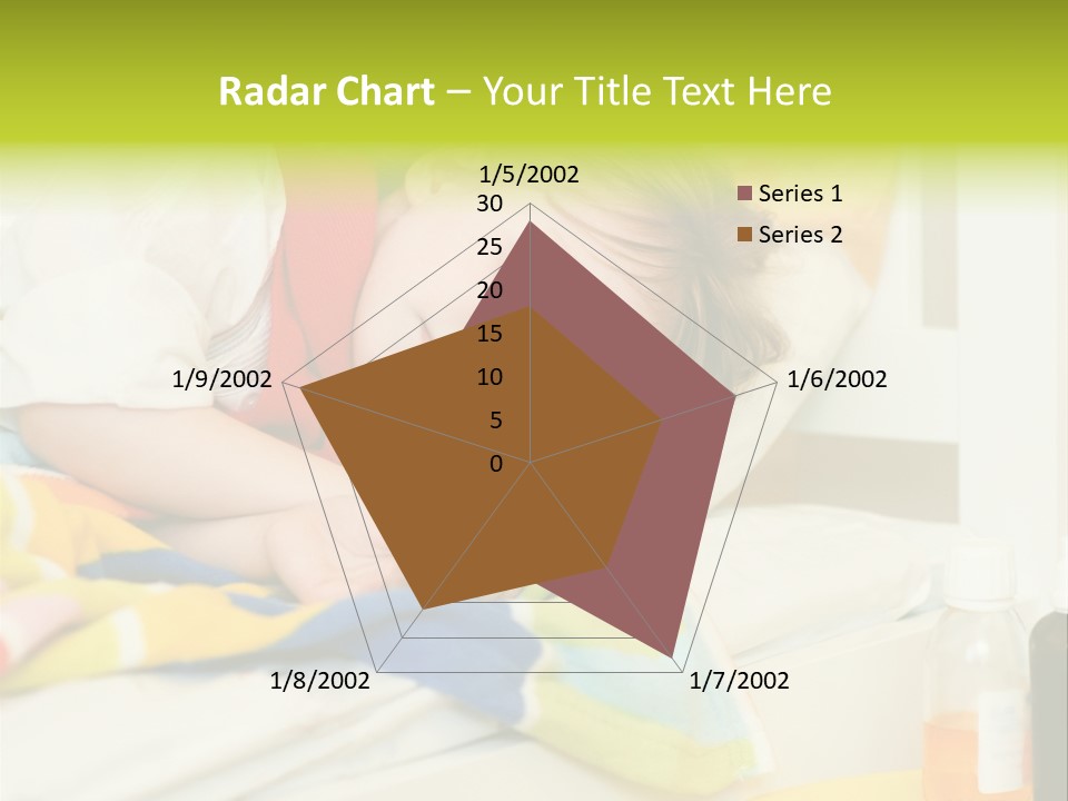 A Child Laying On A Bed With A Blanket PowerPoint Template