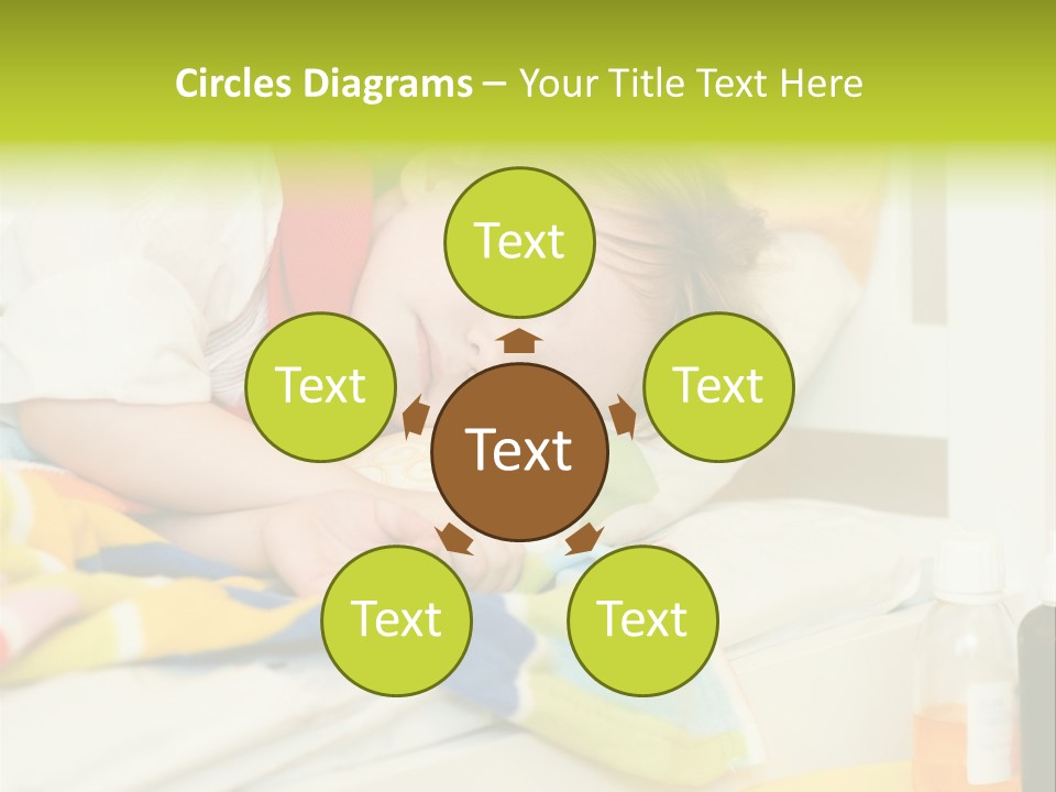 A Child Laying On A Bed With A Blanket PowerPoint Template