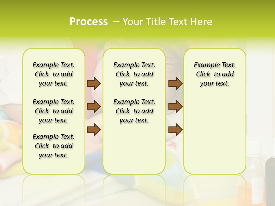 A Child Laying On A Bed With A Blanket PowerPoint Template