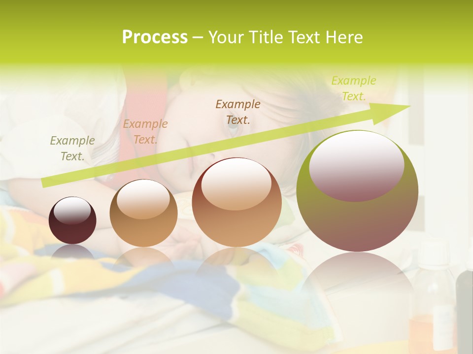 A Child Laying On A Bed With A Blanket PowerPoint Template