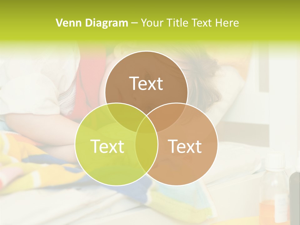 A Child Laying On A Bed With A Blanket PowerPoint Template