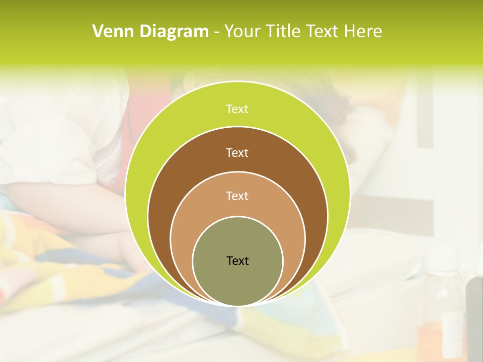 A Child Laying On A Bed With A Blanket PowerPoint Template