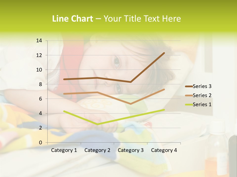 A Child Laying On A Bed With A Blanket PowerPoint Template