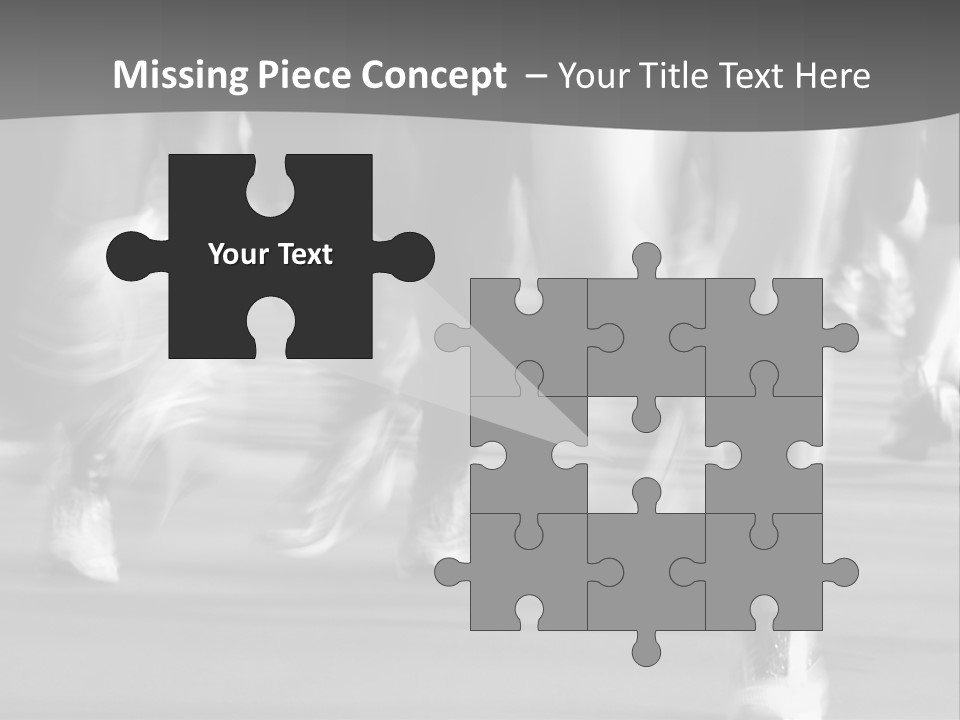 A Group Of People Walking Down A Street In Black And White PowerPoint Template