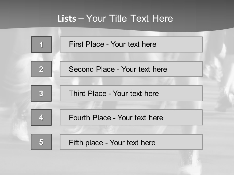 A Group Of People Walking Down A Street In Black And White PowerPoint Template