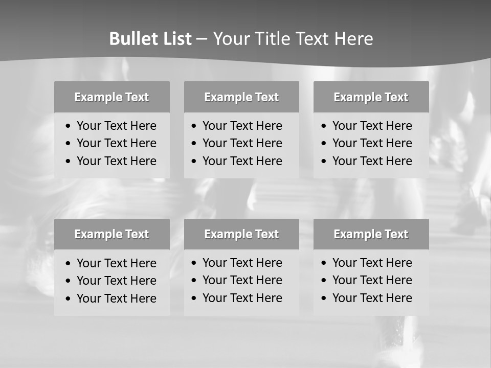 A Group Of People Walking Down A Street In Black And White PowerPoint Template