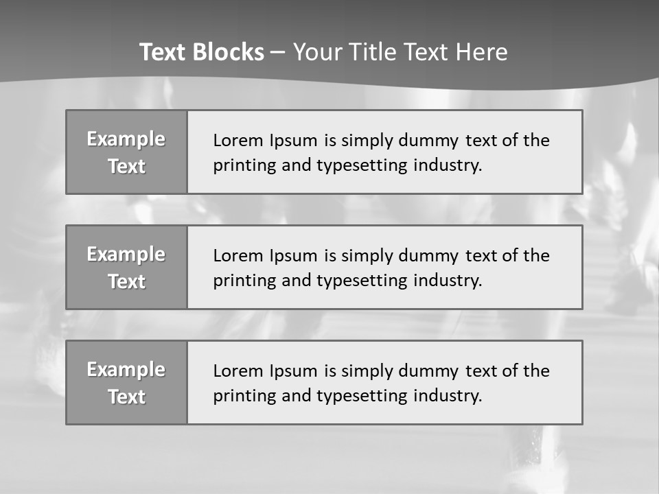 A Group Of People Walking Down A Street In Black And White PowerPoint Template
