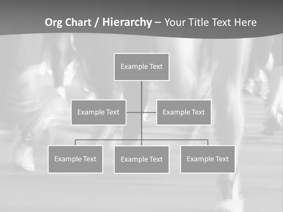 A Group Of People Walking Down A Street In Black And White PowerPoint Template