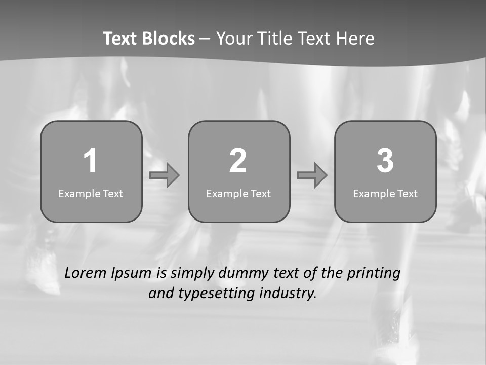 A Group Of People Walking Down A Street In Black And White PowerPoint Template