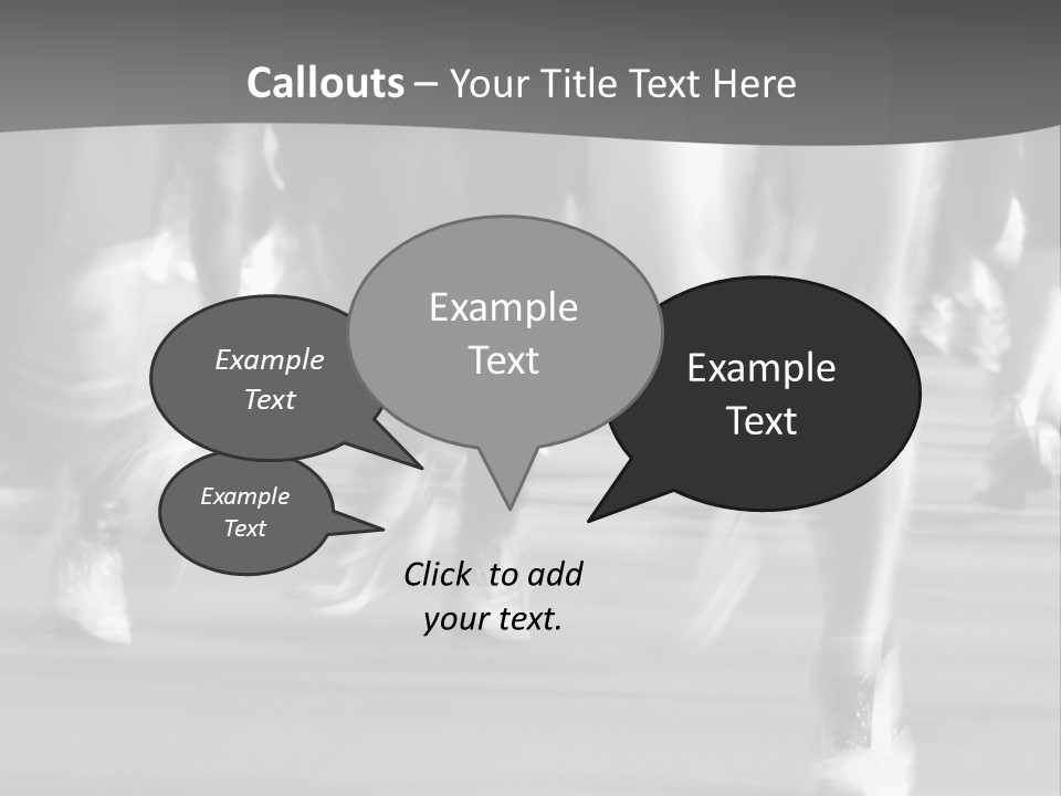 A Group Of People Walking Down A Street In Black And White PowerPoint Template