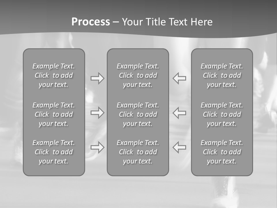 A Group Of People Walking Down A Street In Black And White PowerPoint Template