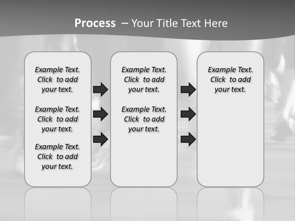 A Group Of People Walking Down A Street In Black And White PowerPoint Template