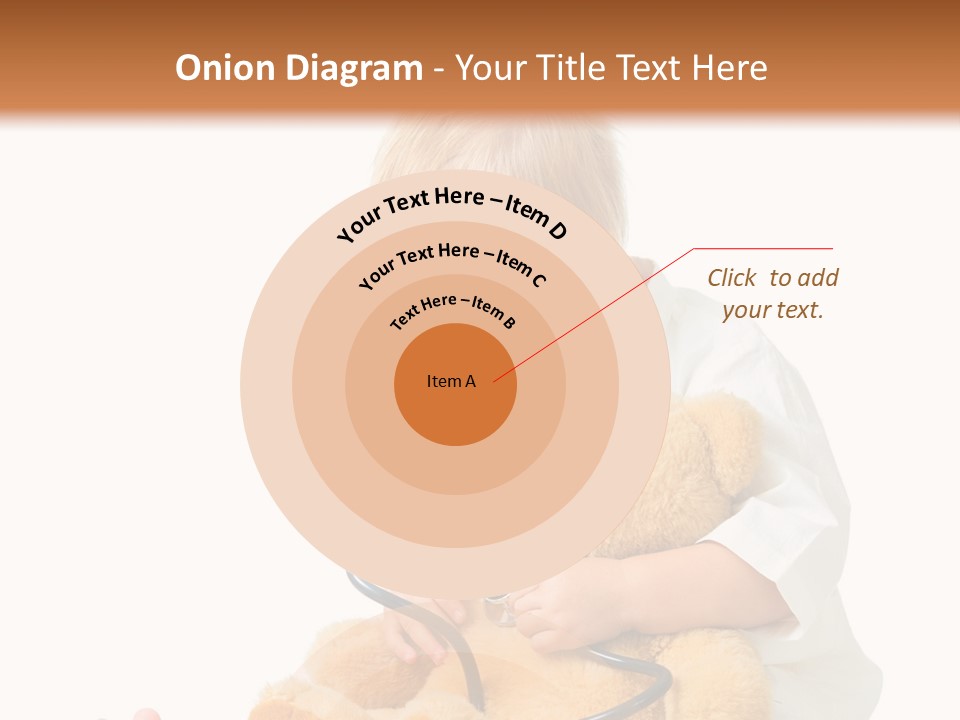 A Child With A Stethoscope Is Holding A Teddy Bear PowerPoint Template