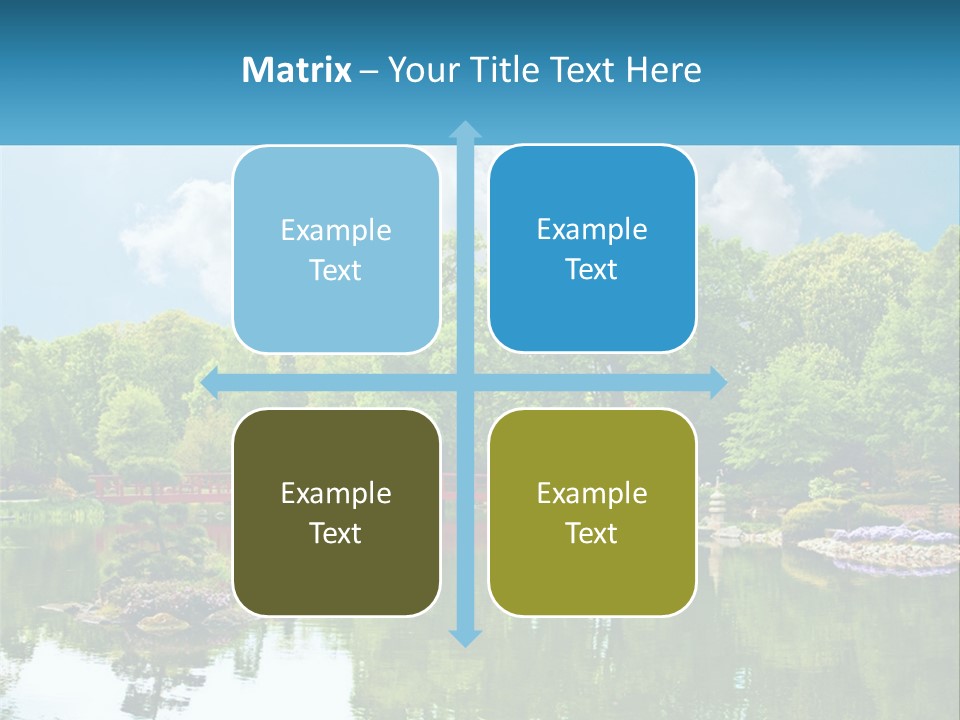 A Red Bridge Over A Body Of Water PowerPoint Template