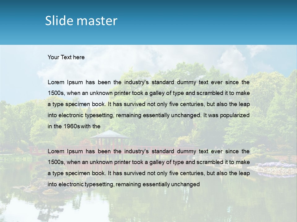 A Red Bridge Over A Body Of Water PowerPoint Template