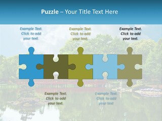 A Red Bridge Over A Body Of Water PowerPoint Template