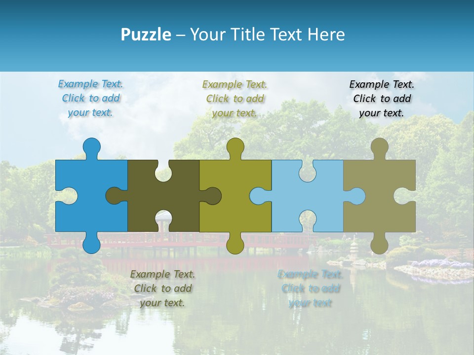 A Red Bridge Over A Body Of Water PowerPoint Template