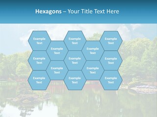 A Red Bridge Over A Body Of Water PowerPoint Template