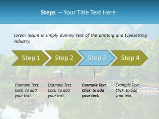 A Red Bridge Over A Body Of Water PowerPoint Template