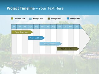 A Red Bridge Over A Body Of Water PowerPoint Template