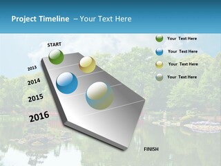 A Red Bridge Over A Body Of Water PowerPoint Template