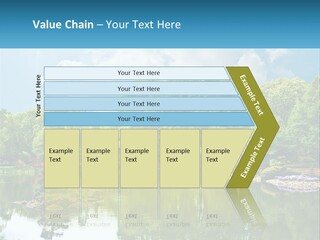 A Red Bridge Over A Body Of Water PowerPoint Template