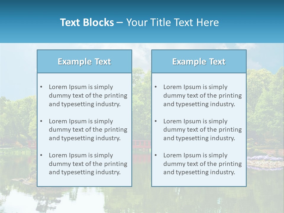 A Red Bridge Over A Body Of Water PowerPoint Template