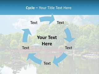 A Red Bridge Over A Body Of Water PowerPoint Template