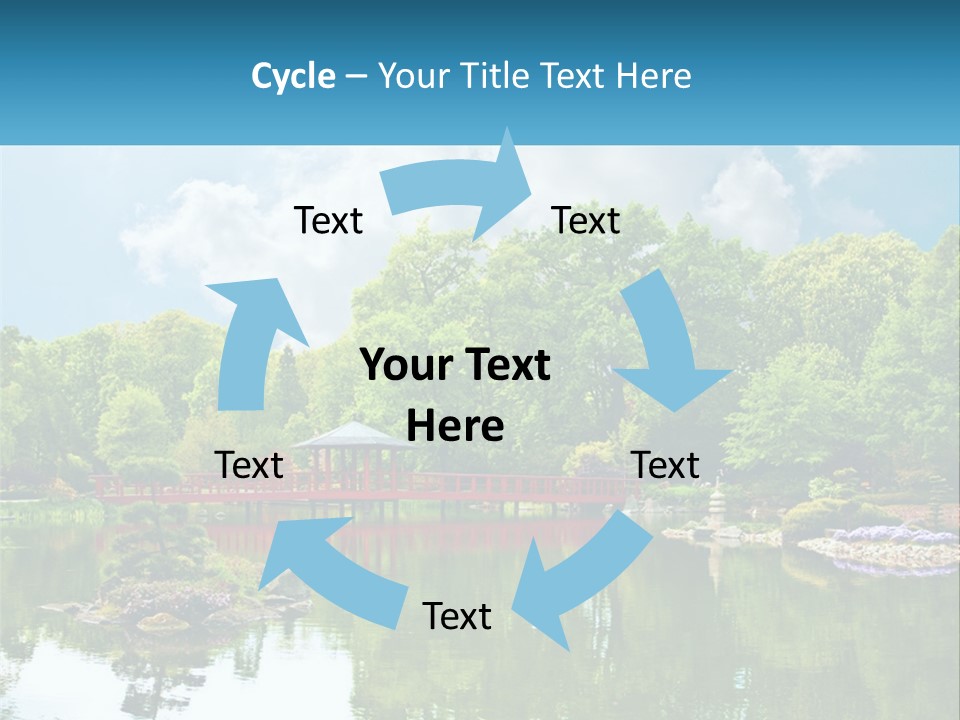 A Red Bridge Over A Body Of Water PowerPoint Template