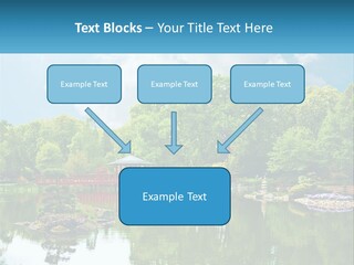 A Red Bridge Over A Body Of Water PowerPoint Template