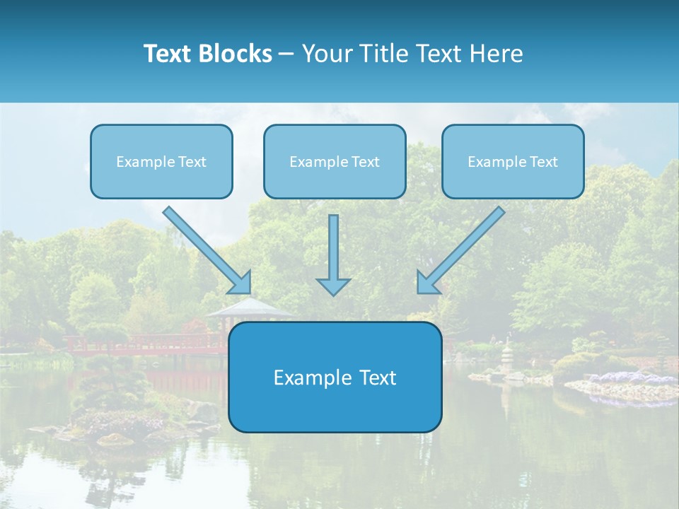 A Red Bridge Over A Body Of Water PowerPoint Template