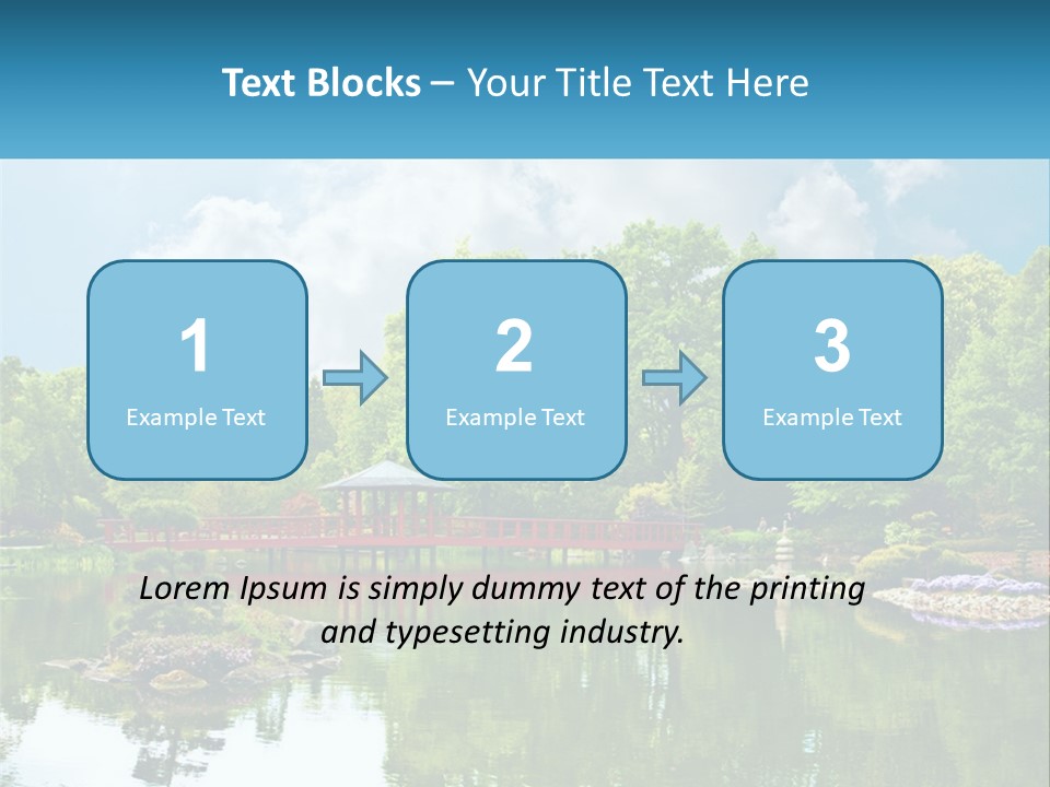 A Red Bridge Over A Body Of Water PowerPoint Template