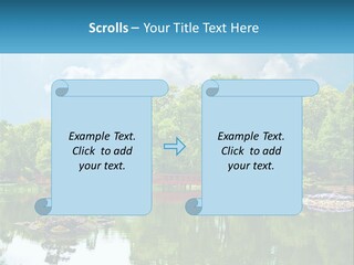 A Red Bridge Over A Body Of Water PowerPoint Template