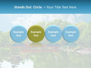 A Red Bridge Over A Body Of Water PowerPoint Template