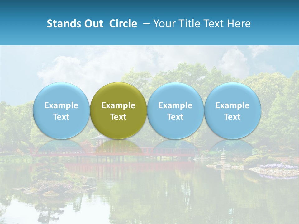 A Red Bridge Over A Body Of Water PowerPoint Template