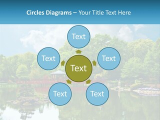 A Red Bridge Over A Body Of Water PowerPoint Template