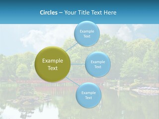 A Red Bridge Over A Body Of Water PowerPoint Template