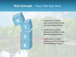 A Red Bridge Over A Body Of Water PowerPoint Template