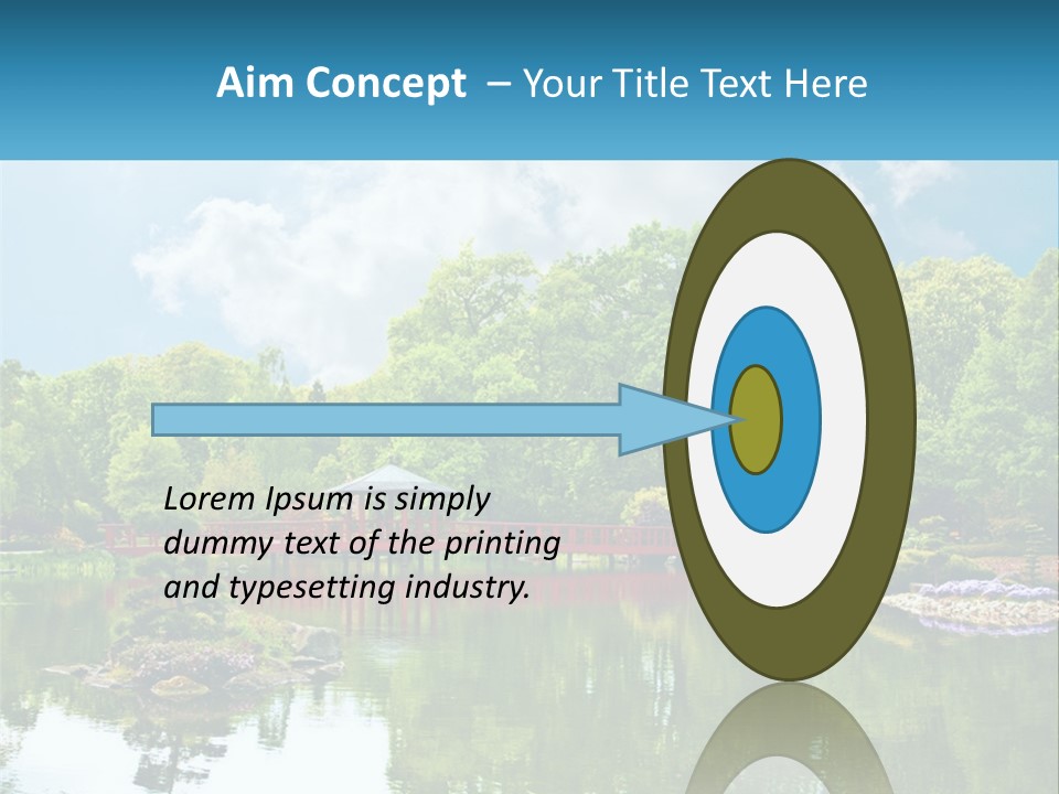 A Red Bridge Over A Body Of Water PowerPoint Template